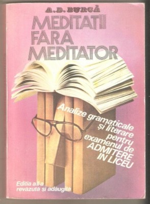 Meditatii fara meditator-A.D.Burca foto