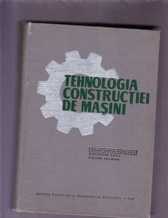 TEHNOLOGIA CONSTRUCTIEI DE MASINI