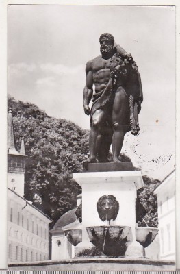 bnk cp Baile Herculane - Statuia lui Hercule - circulata foto