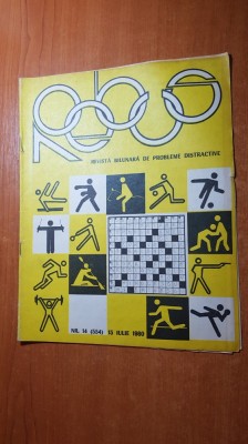 revista rebus nr. 554 din 15 iulie 1980 foto
