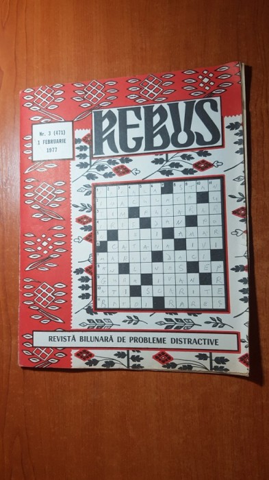 revista rebus nr. 471 din 1 februarie 1977
