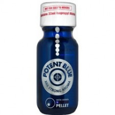 POTENT BLUE, POPPERS, XXX STRONG AROMA, STICLA MARE, PRODUS ORIGINAL, 22ML foto