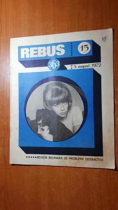 revista rebus nr.363 din 5 august 1972