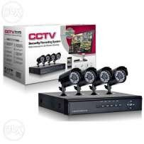 Kit Supraveghere Cctv Sistem Dvr 4 Camere Exterior Internet Cabluri, Hdmi foto