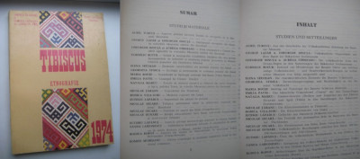 Tibiscus 1974-Muzeul Banatului Timis-Arta populara stare buna. foto