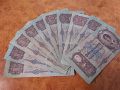 Lot 10 bancnote de 50 Pengo circulate dar in stare buna foto