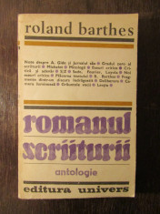 ROMANUL SCRIITURII -ROLAND BARTHES foto