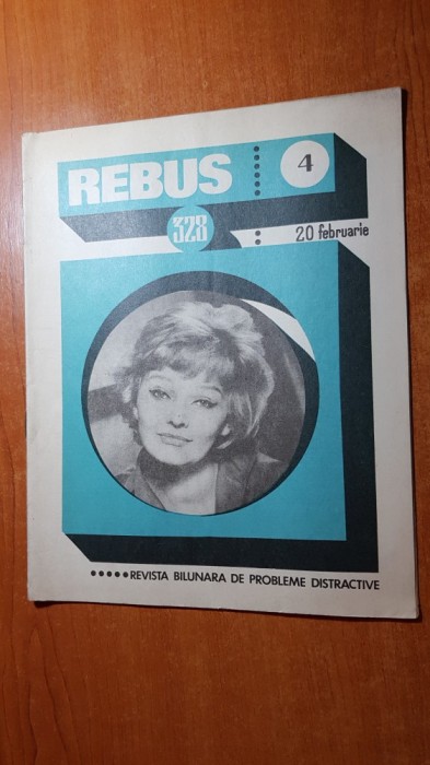 revista rebus nr. 328 din 20 februarie 1971-doar 2 rebusuri completate