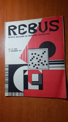 revista rebus nr. 490 din 15 noiembrie 1977 foto