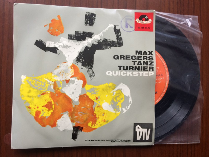 max greger quickstep max gregers tanzturnier single disc vinyl muzica jazz