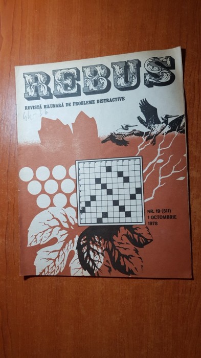 revista rebus nr. 511 din 1 octombrie 1978