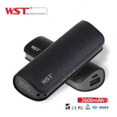 Acumulator Extern Samsung iPhone HTC Nokia LG Huawei Allview Power Bank 2600mAh WST Negru foto