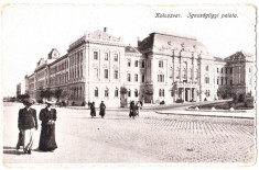 Cluj Kolozsvar Palatul de Justitie ilustrata animata circulata in 1918 foto