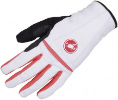 MANUSI IARNA DAMA CASTELLI CROMO GLOVE, ALB/CORAI, L Bike Collection foto