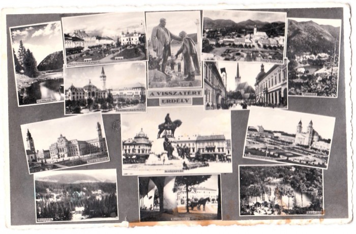 Cluj,Zalau,Satu Mare,Oradea,Bistrita,Baia Mare,Targu Mures,Sighet,mozaic 1943 foto mare Cluj,Zalau,Satu Mare,Oradea,Bistrita,Baia Mare,Targu Mures,Sighet,mozaic 1943 foto mare