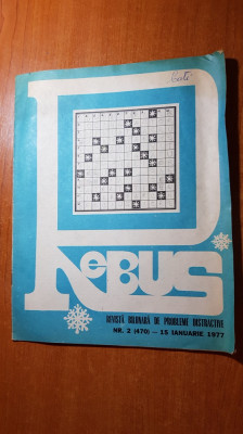 revista rebus nr. 470 din 15 ianuarie 1977 foto