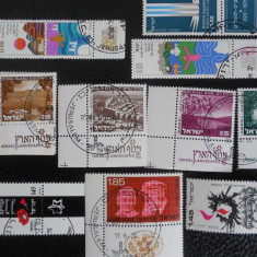 ISRAEL-LOT TIMBRE CU TABS-UZATE