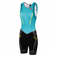 Costum de dama pentru triatlon Castelli Free W Tri Itu Suit, Negru/Turcoaz, XL Bike Collection foto