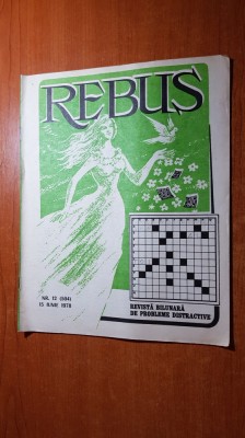 revista rebus nr. 504 din 15 iunie 1978 foto