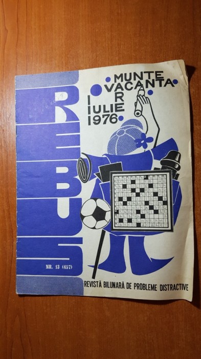 revista rebus nr. 457 din 1 iulie 1976