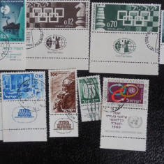 ISRAEL-LOT TIMBRE CU TABS-UZATE