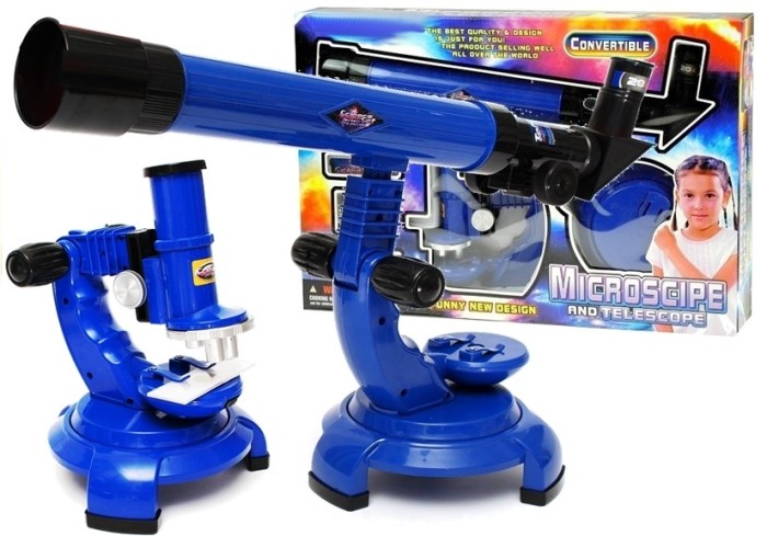 Set 2 in 1 microscop si telescop cu accesorii Set 2 in 1 microscop si telescop cu accesorii