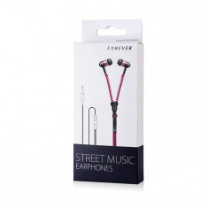 Casti audio In-Ear Forever Street Music, roz foto