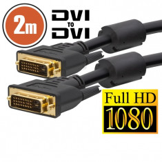 Cablu DVI Dual-link a?? 2 mcu conectoare placate cu aur Brico DecoHome foto