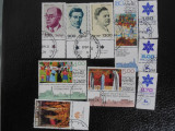 ISRAEL-LOT TIMBRE CU TABS-UZATE, Stampilat