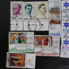 ISRAEL-LOT TIMBRE CU TABS-UZATE