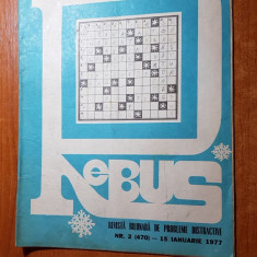 revista rebus nr. 470 din 15 ianuarie 1977