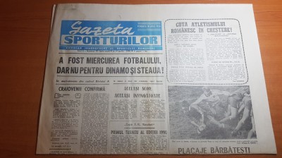 ziarul gazeta sporturilor 19 aprilie 1990-cota atletismului romanesc in crestere foto