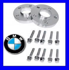 SET Distantiere Jante 5x120 12mm compatibil BMW + 10 Prezoane M12 sau M14 foto