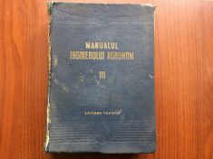 manualul inginerului agronom III zootehnia zootehnie editura tehnica RPR 1954 foto