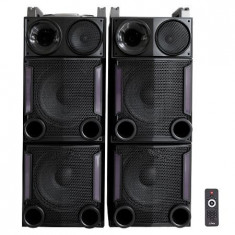 SET 2 BOXE 2X12 inch/30CM 1200W CU USB/SD/AUX/BLUETOOTH + TELECOMANDA Electronic Technology foto