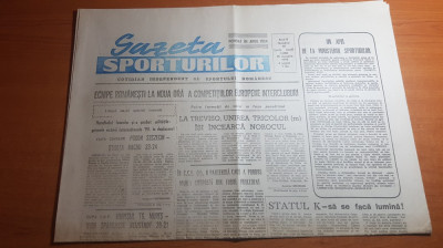 ziarul gazeta sporturilor 15 ianuarie 1990-apel de la ministerul sporturilor foto