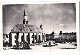 Cluj Kolozsvar Biserica Sf.Mihail,statuia Matei Corvin ilustrata aprox 1940