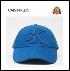 Sapca Calvin Klein Blue - Originala - Reglabila - 100% Bumbac - Detalii in anunt foto