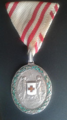Austro Ungaria decoratie Crucea Rosie Argint foto