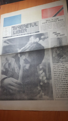 ziarul tineretul liber 12 ianuarie 1990-editie in care toate cuvintele plang foto