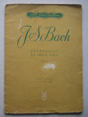 J.S. Bach - Inventiuni La Doua Voci Piano Solo. Partituri Muzicale Partitura foto