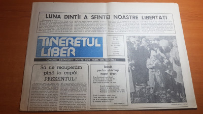 ziarul tineretul liber 21 ianuarie 1990-prima luna de libertate foto