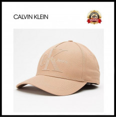 Sapca Calvin Klein Crem - Originala - Reglabila - 100% Bumbac - Detalii in anunt foto