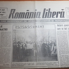 ziarul romania libera 22 iunie 1990-6 luni de la revolutie