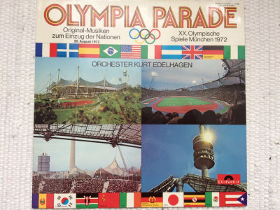 olympia parade munchen 1972 kurt edelhagea disc vinyl muzica jazz band pop VG+ foto