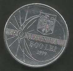 ROMANIA 500 LEI 1999 ECLIPSA [2] XF , livrare in cartonas foto