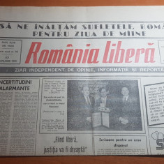 ziarul romania libera 11 ianuarie 1990-articole despre revolutie