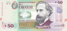 Bancnota Uruguay 50 Pesos Uruguayos 2015 - P87c UNC foto
