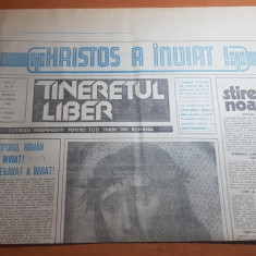 ziarul tineretul liber 14 aprilie 1990- nr cu ocazia zilei de paste