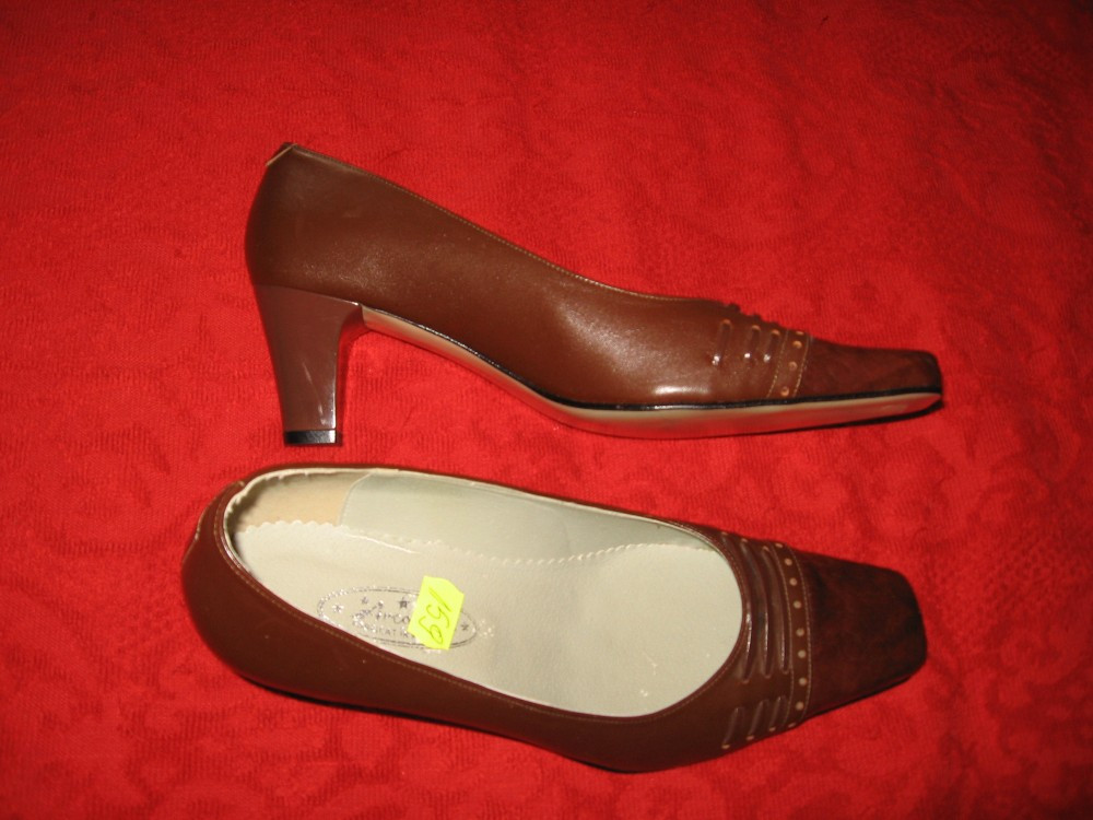 Pantofi piele naturala Arcomixt, NOI Mar 41, Cu toc | Okazii.ro